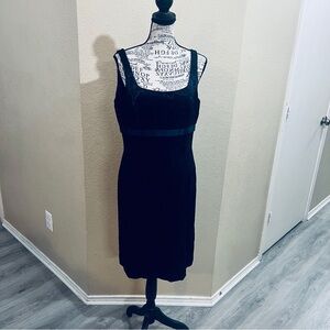 Tahari Black Midi Dress